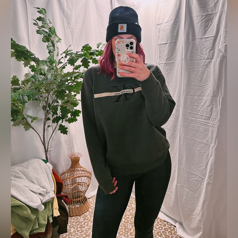 Vintage Calvin Klein Graphic Crewneck Sweater